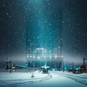 在一个寒冷冬夜里