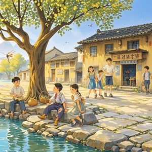 水磨河边的老伙伴-心灵密码