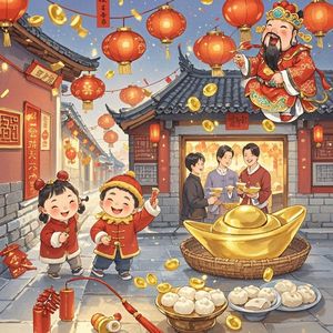 财神到万家欢-洪文耀