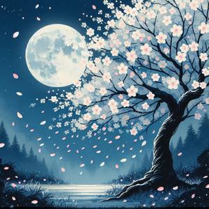 真夜中の桜