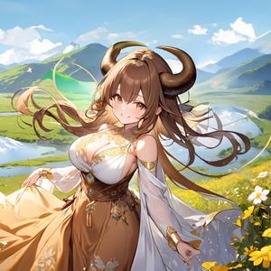 光の粒と花の香り