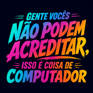 Gente Vocês Não Podem Acreditar, Isso é Coisa de Computador