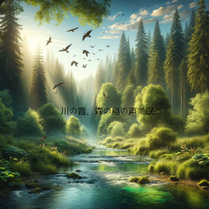 川と森の自然音、深いリラックスへ
