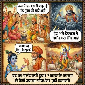 श्री गोवर्धन धारण लीला भजन