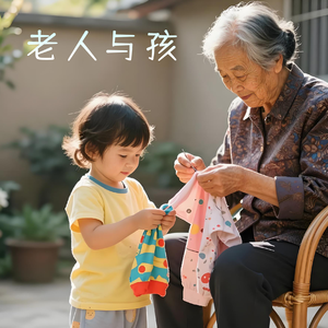 老人与孩 伴奏