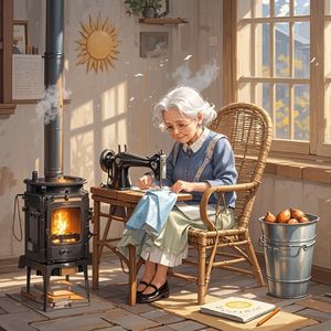 红薯香里的时光-moshimoyuw