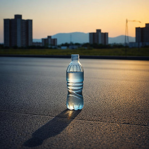 真夏の夜に水を