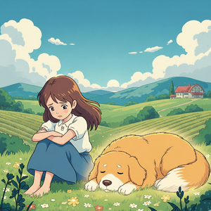 土坡上的狗尾草