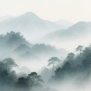 寂山树影