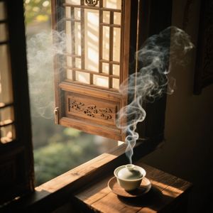 茶烟透窗