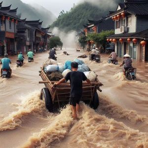 九江老乡回乡抗洪