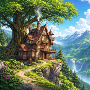 The Hidden House by the Mossy Stone