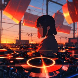 Forest-Tinted Metal Staircases Beneath Moonrise Glow Linen