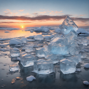 Transparent Ice Crystal