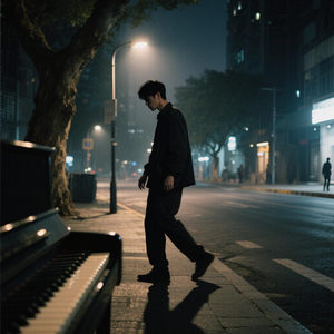 夜路微光