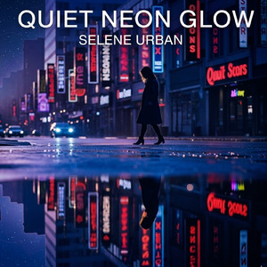 静かなネオンの光