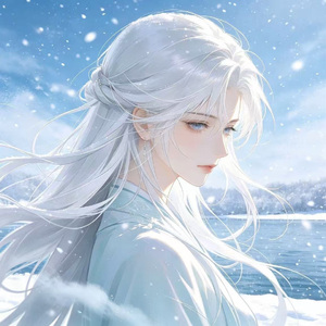 湖心落雪