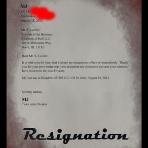 Resignation