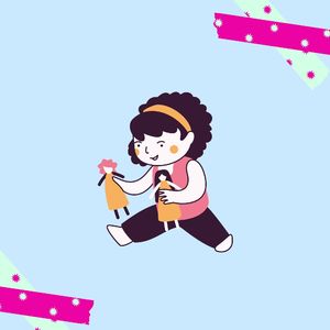 微妙的快乐的孩子心情