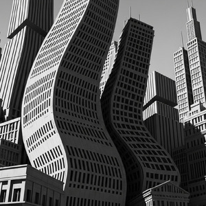 モノクロの歪む街並み (feat. 初音ミク)