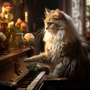 Susurros De Piano En Las Patas Iluminadas Por La Luna