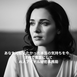 あなたに伝えたかった本当の気持ちを今、すべて言葉にして