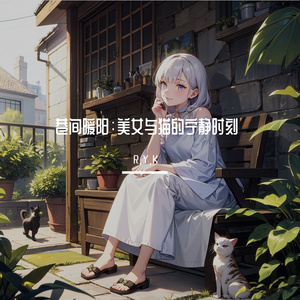 巷间暖阳：美女与猫的宁静时刻 伴奏