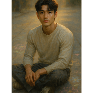 분필 위에 (Chalk on the Pavement) by Elvorin