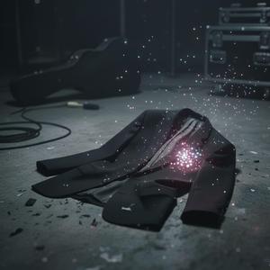 ジャケットを散弾銃で撃ちぬいて