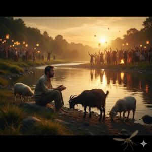 The other bank of the river.