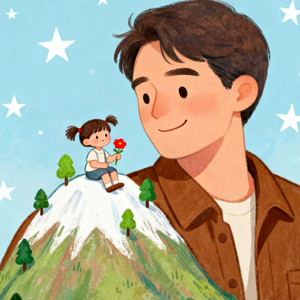 爸爸的肩膀是山