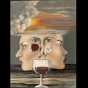 Someone Else (stained glass canvas)