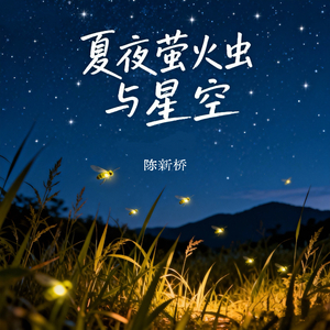 夏夜萤火虫与星空