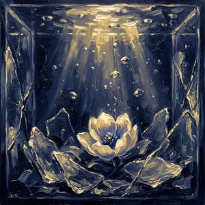 硝子の水底に花を