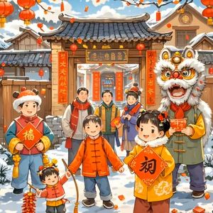迎接新年的来到