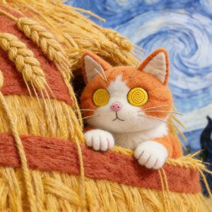 小猫抓蝴蝶扑空了没关系