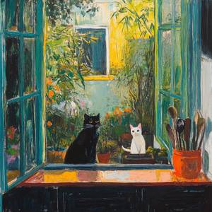 חתול שחור חתול לבן