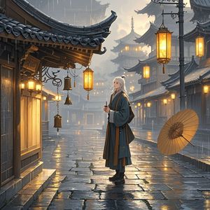 长安雨巷-江汉接天流蔡