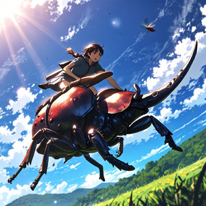 カブトムシに乗って見た景色