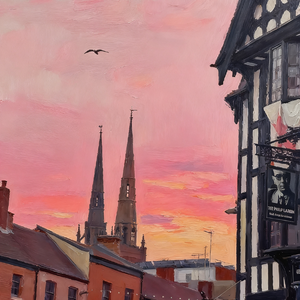 考文垂的巴士上层