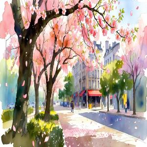 벚꽃 아래 머문 시간