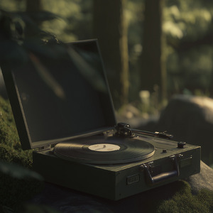 Sunset Behind the Tall Grass