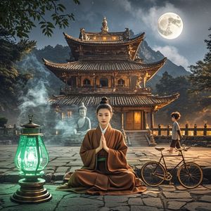 青灯古佛前的昨天-妙韵萌娃