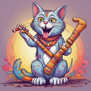 Didgeridoo Cat 2.0🌳 by @mrtree