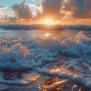 Calma Serena Del Agua De Mar