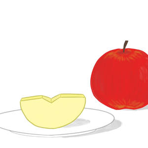 歯磨きをした後に林檎を食べると変な感じがする