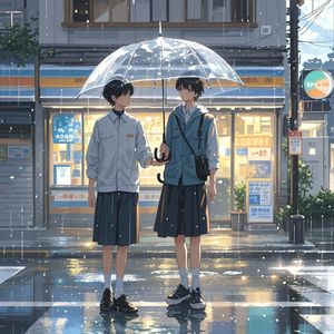 伞下晴空-江南水乡