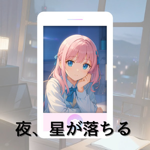 夜、星が落ちる