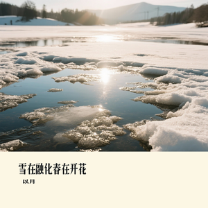 雪在融化春在开花
