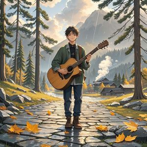 山间拾叶-光影昏暗